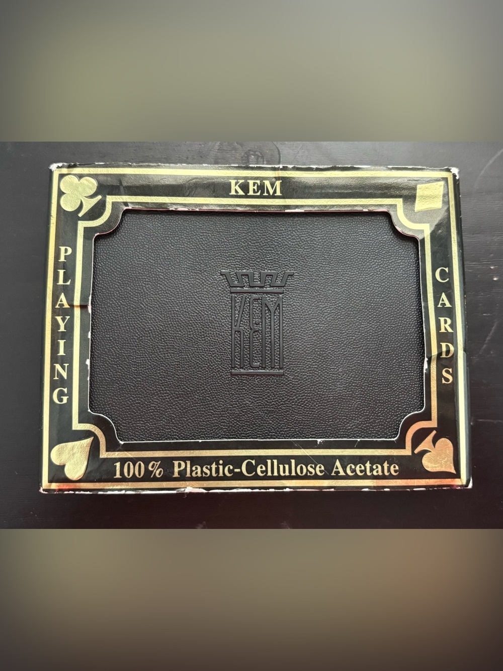 Black Leatherette Card Holder by